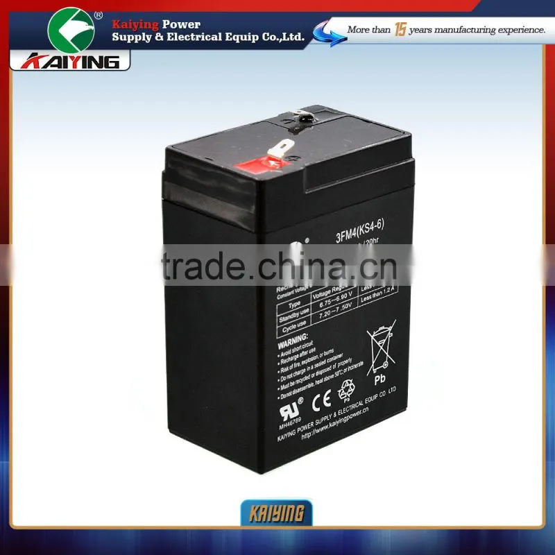 6V4AH Rechargeable Battery MF Battery SLA Battery