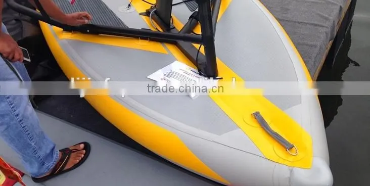 2015 new inflatable crystal sailboat,glass sailboat,catamaran sailboat,