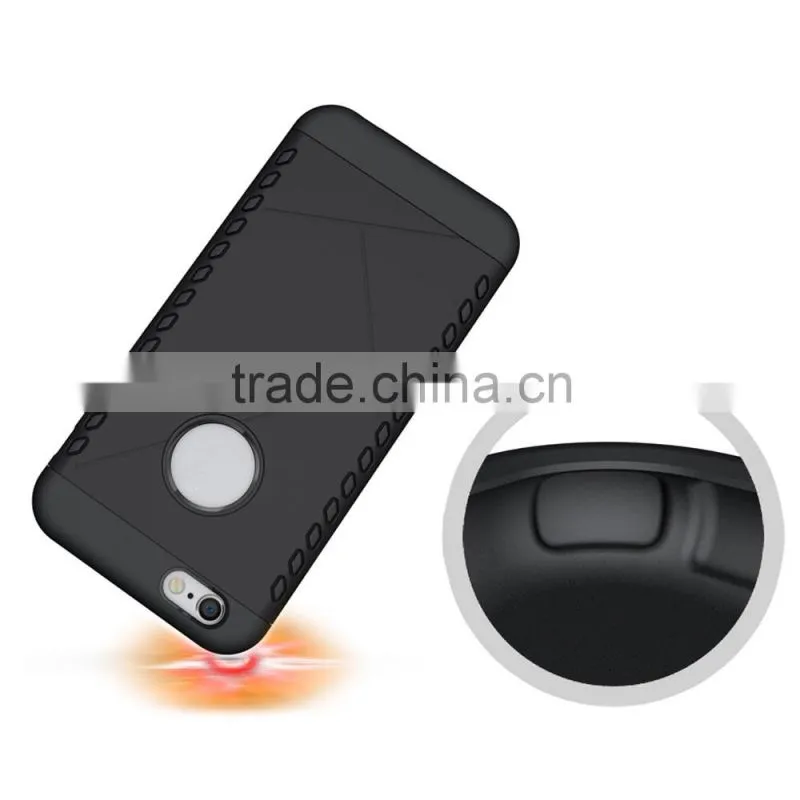 Hot 2 in 1 armor case for Iphone 6 4.7 premium TPU made great shock proof function