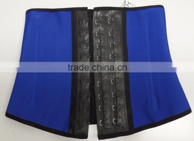 Latex Underbust Waist Cincher Wholesale with 9 steel bone 3 hook Corset