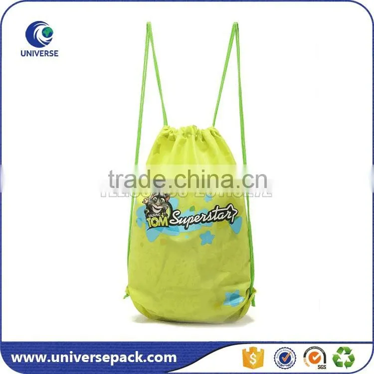 Personalized mini backpack bag with drawstring for shopping