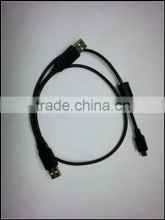 New 2in1 micro usb2.0 charging port cable