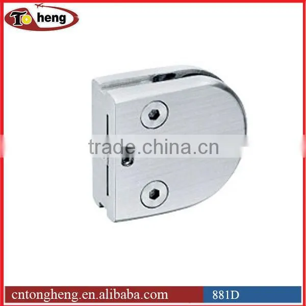 Glass handrail Stair balustrade stainless steel clamp round back tube connector
