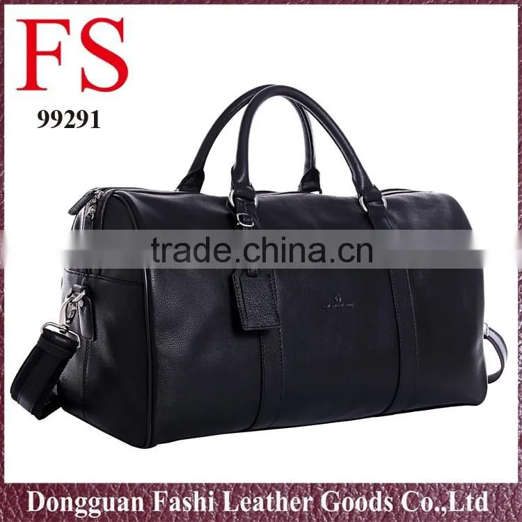 Western popular style men leather travel bag/lugguges bag