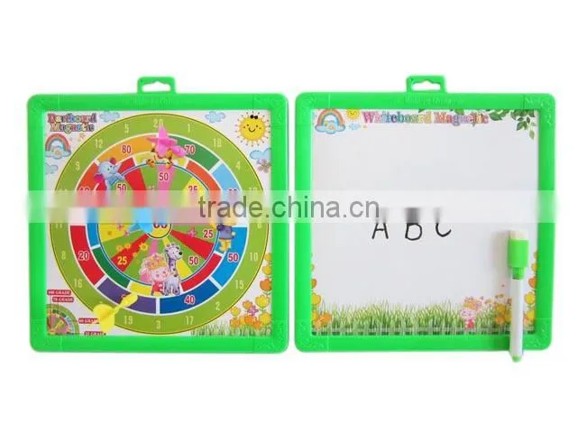 Promotion kids magnetic drawing board with dart board target