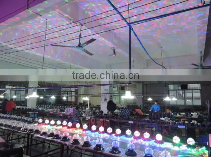 Video! LED Magic Ball with 6pcs 3W RGB LEDs Music Activated Led Effect Light