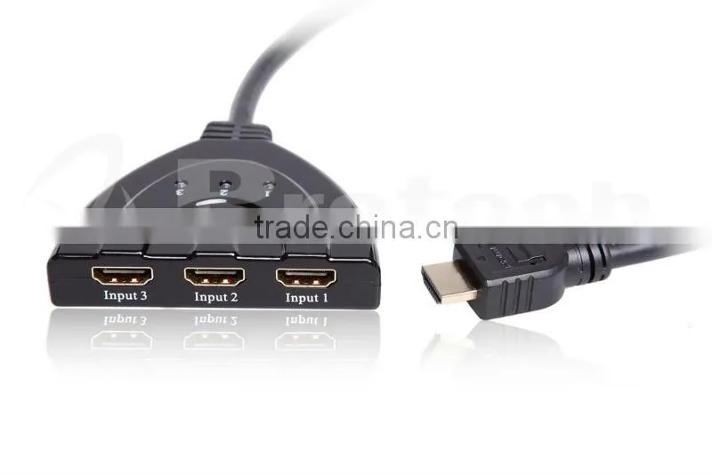 hdmi switch 1x3 with 30cm hdmi cable PET0301D