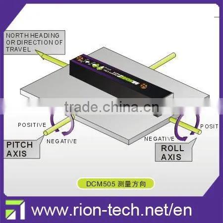high accuracy electronic compass module with 360 degrees tilt compensated