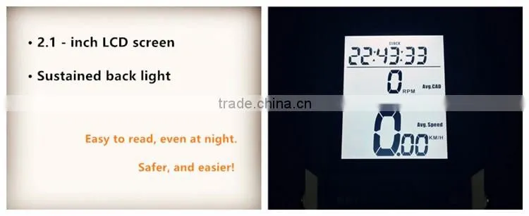 Digital Wireless Bike Computer Safty Rechargeable LED Bike Front Light