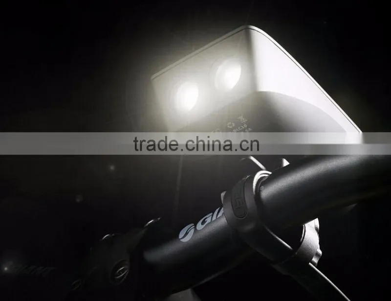 Rainproof USB rechargeable bicycle light set with LCD Backlight combines Bike Odometer