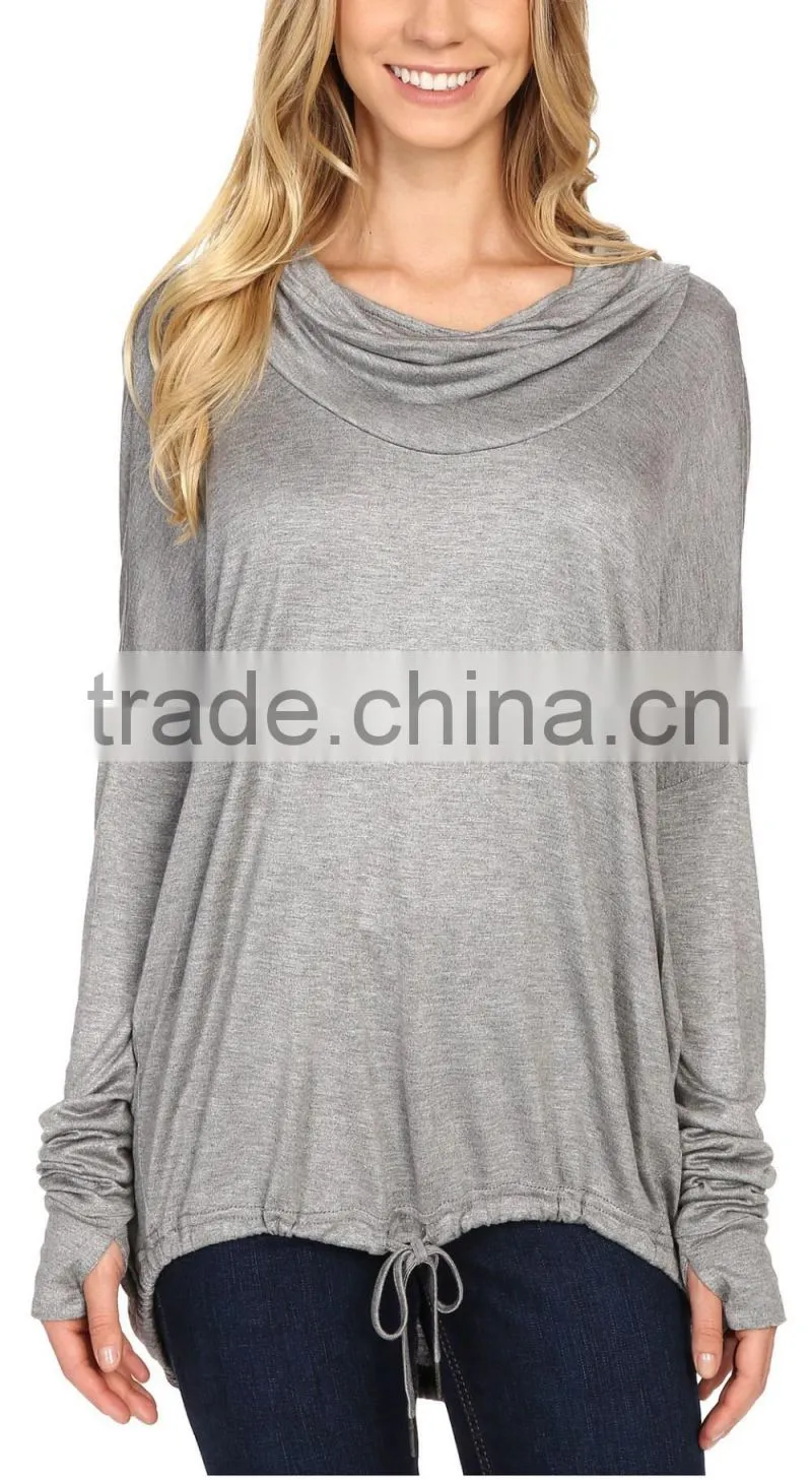 Ramax Custom Women Loose Fit Long Sleeve Sweatshirt Tops With Thumb Hole