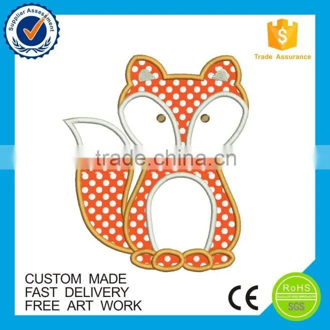 Wholesale embroidered products cartoon woven patch badge