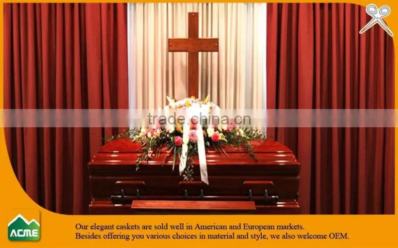 luxury cheap casket supplier sell wood casket