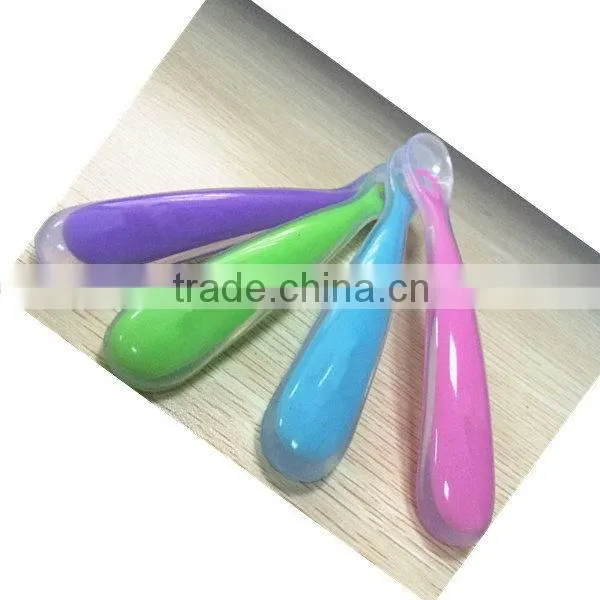 Bottom price hot-sale food grade durable silicone baby spoon