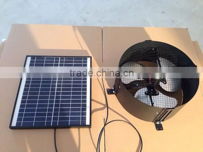 15W 14inch solar powered wall ventilators,solar exhaust fan