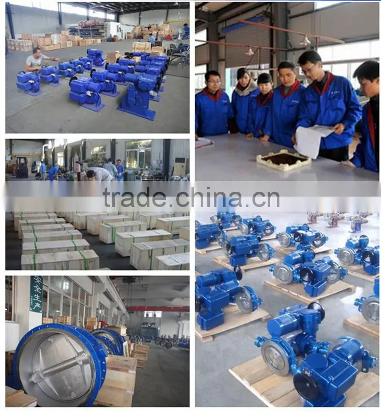 150# flange end knife gate valve with electric actuator