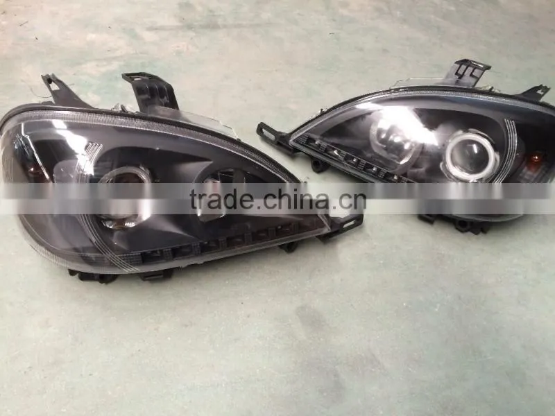 W163 ML 320 ML 430 ML55 AMG Black headlights head lamp assembly
