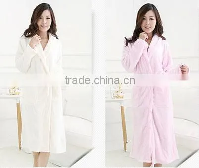 high quality coral fleece gown with attractive design
