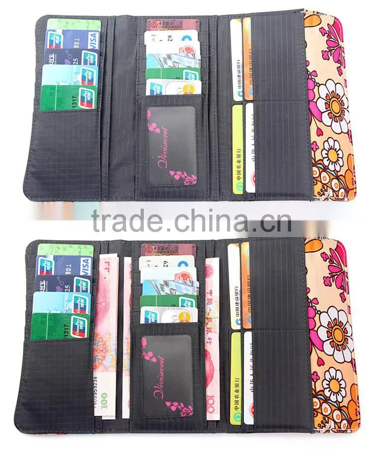 China Alibaba waterproof custom nylon korean wallet women