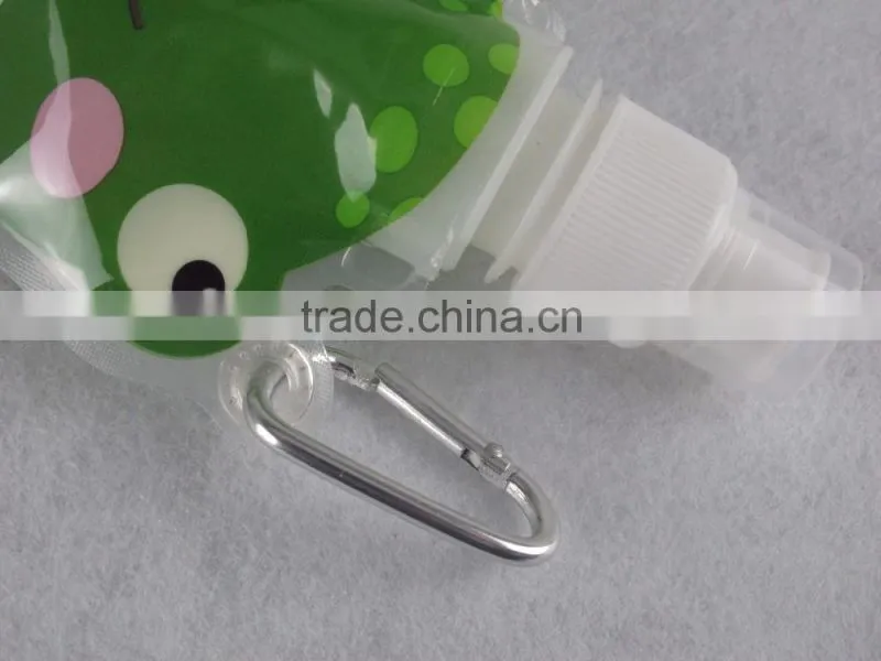 cartoon shape water bottle/ plastic foldable water bottle/BPA free water bottle