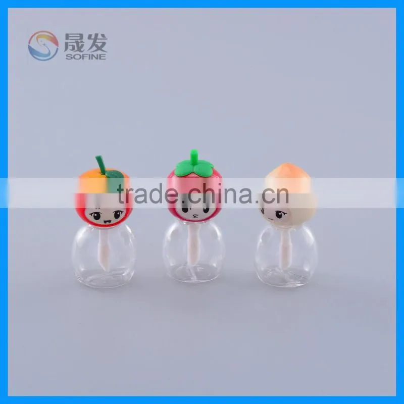 Cute Mini 3ML chirdlen kids lip gloss container