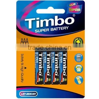 1.5V AAA heavy duty battery R03 battery dry cell battery sizes
