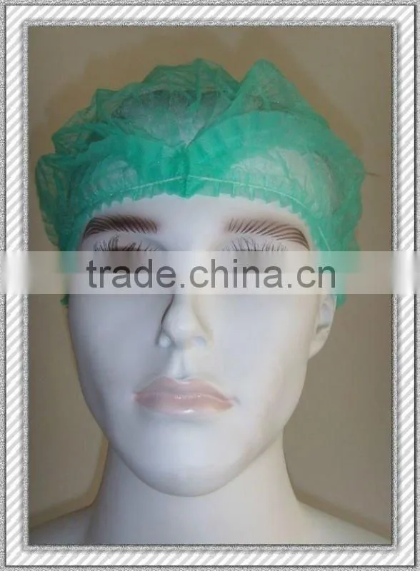 DISPOSABLE MEDICAL HIGH QUALITY NONWOVEN MOB CAP