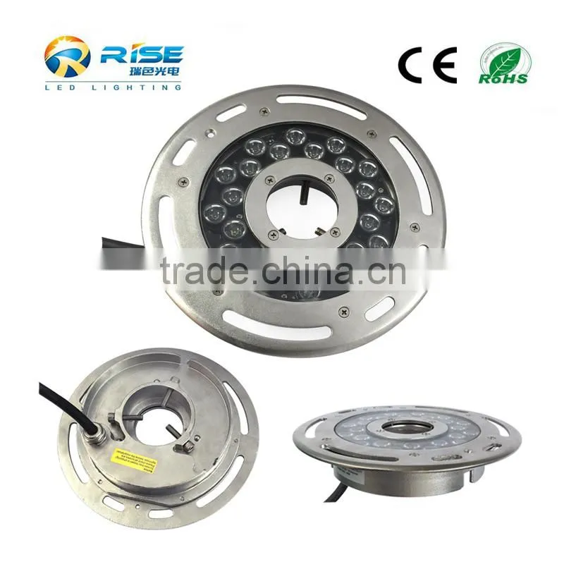 fountain 18x3W RGB Full Color DMX 512 LED Fountain Light, 18x3W High Quality IP68 Stainless Steel LED Pond Pool