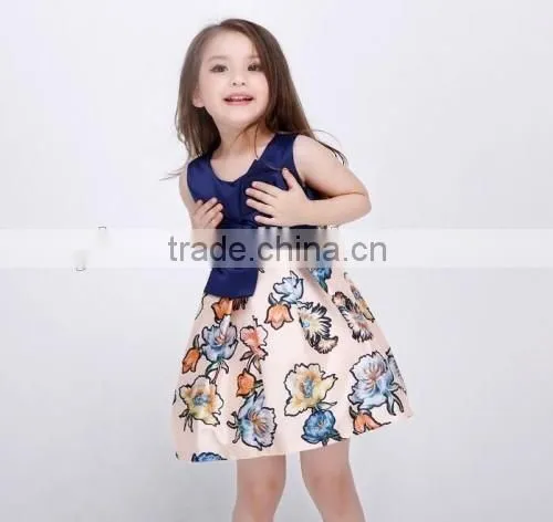 wholesale flower kids girl dress baby girl dress prices summer latest stylish pari dress for baby girl