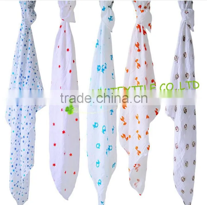 Customized Size Crocodile Design Baby Muslin