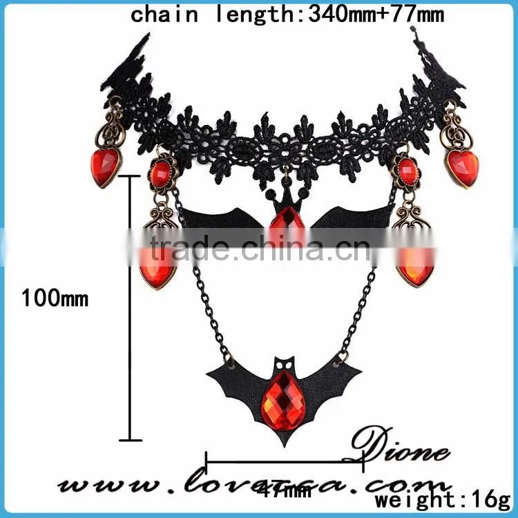 Halloween necklace Ghost Children round locket glow in the dark pendant Halloween decoration