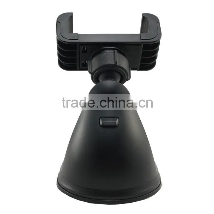 Lazy man windsheild mount holder rotating function clip design sucker cup phone stand