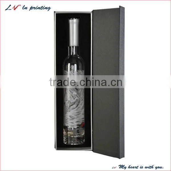 Custom foladable wine bottle carton box, wine bottle shipping boxes wholesale, wine bottle gift packaging box wholesale
