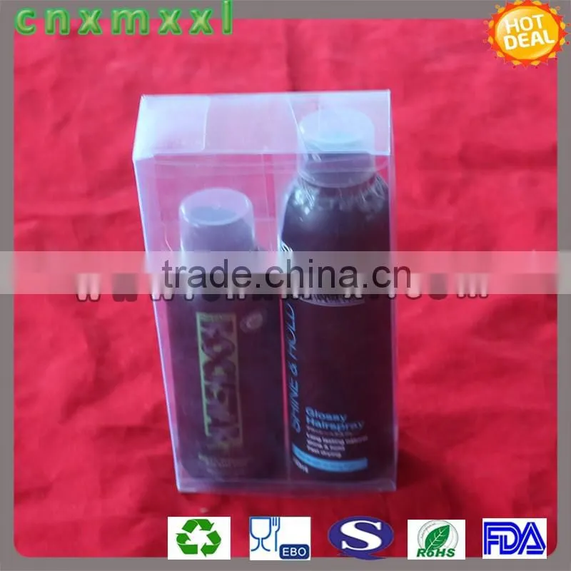 clear plastic PVC round box one colour printed plastic storage bins for LED bulbs