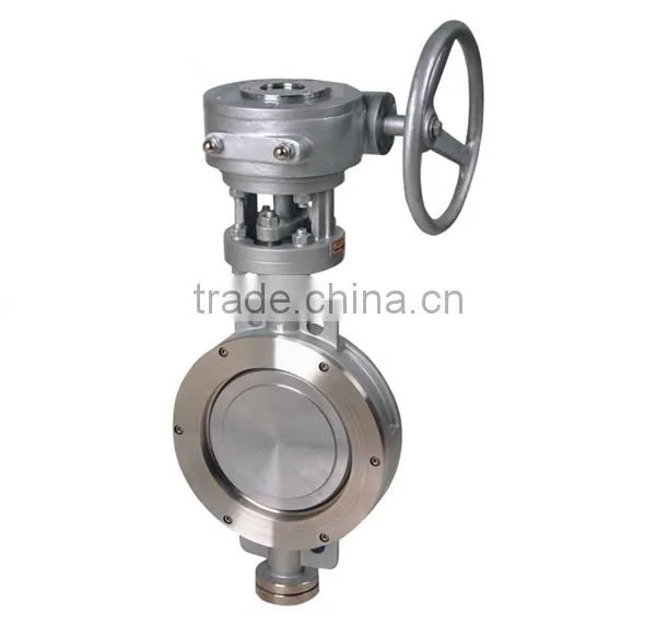 U type double flange price butterfly valve