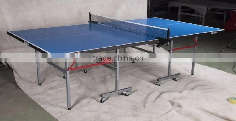 Outdoor used 15 mm foldable aluminium tennis table with wheel