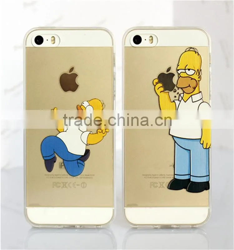 Trending Mobile Phone Case! Ultra-thin plastic transparent TPU Mobile Phone Case for iPhone 6/6s plus!