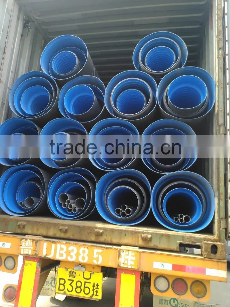 Factory price underground plastic corrugated pipe for drainage