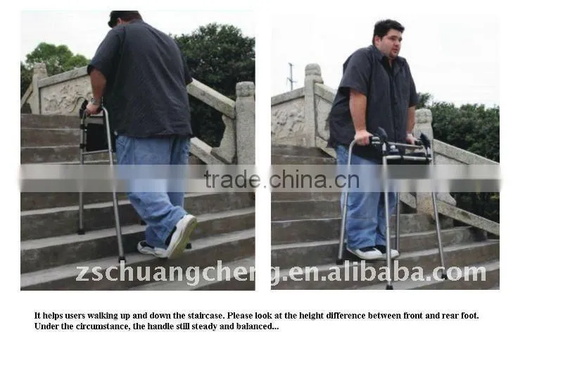 High quality Aluminum adjustable rollator walker for elderly , disable , patients