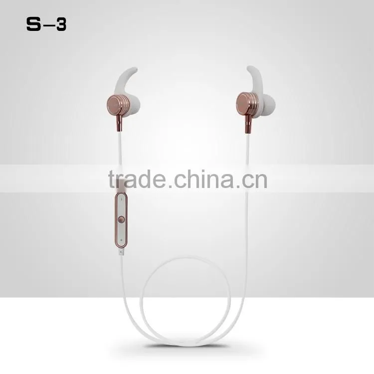 SNHALSAR S-3 consumer electronics Metal Sports bluetooth earphones, bluetooth headphone, Mobile earphones