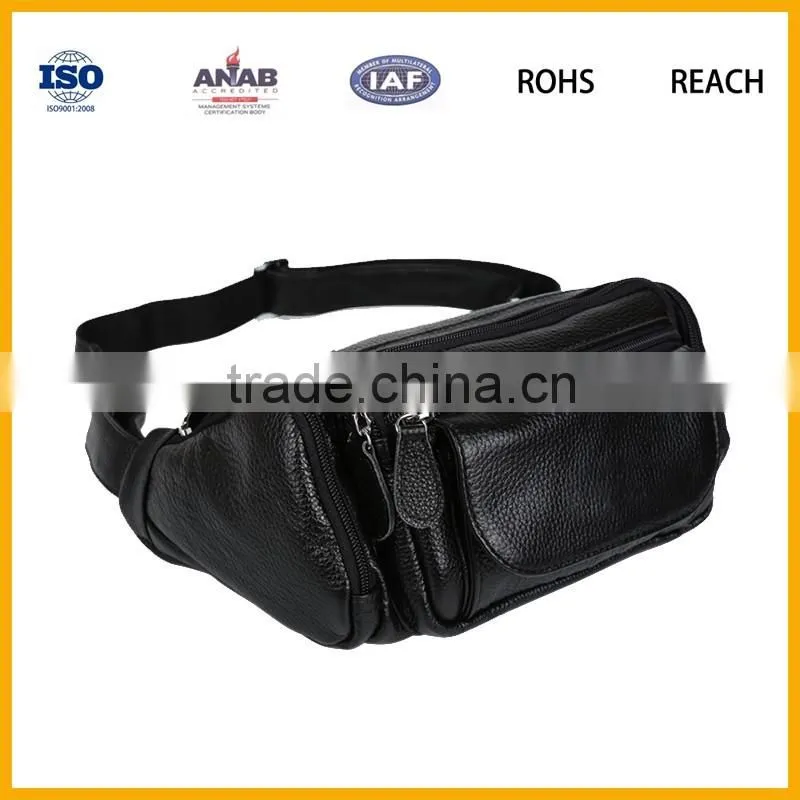 Fashionable PU High Quality Multilayer Men abd Women Waist Bag