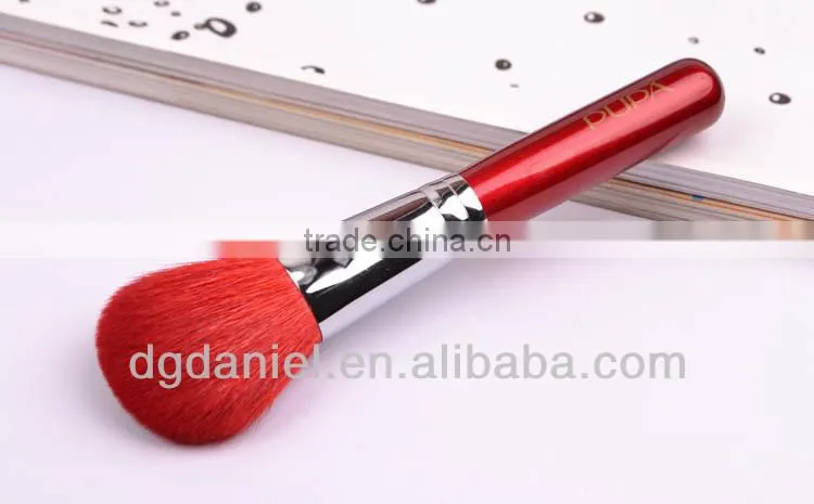 Natural goat hair refillable body powder brush,powder dispenser brush