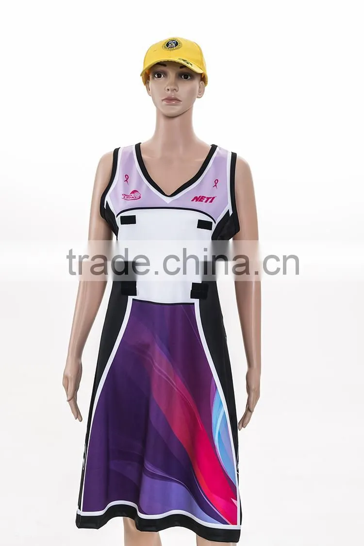 Healong Sports Custom Sublimate Team Bodysuit Netball Dress