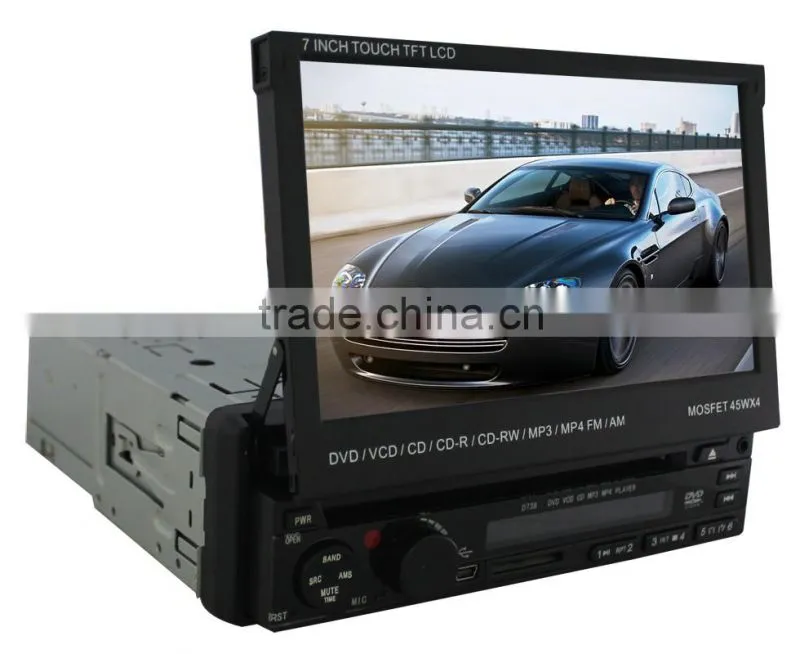 China Wholesale 7 inch Single Din In-Dash Motorized TFT-LCD Car Monitor