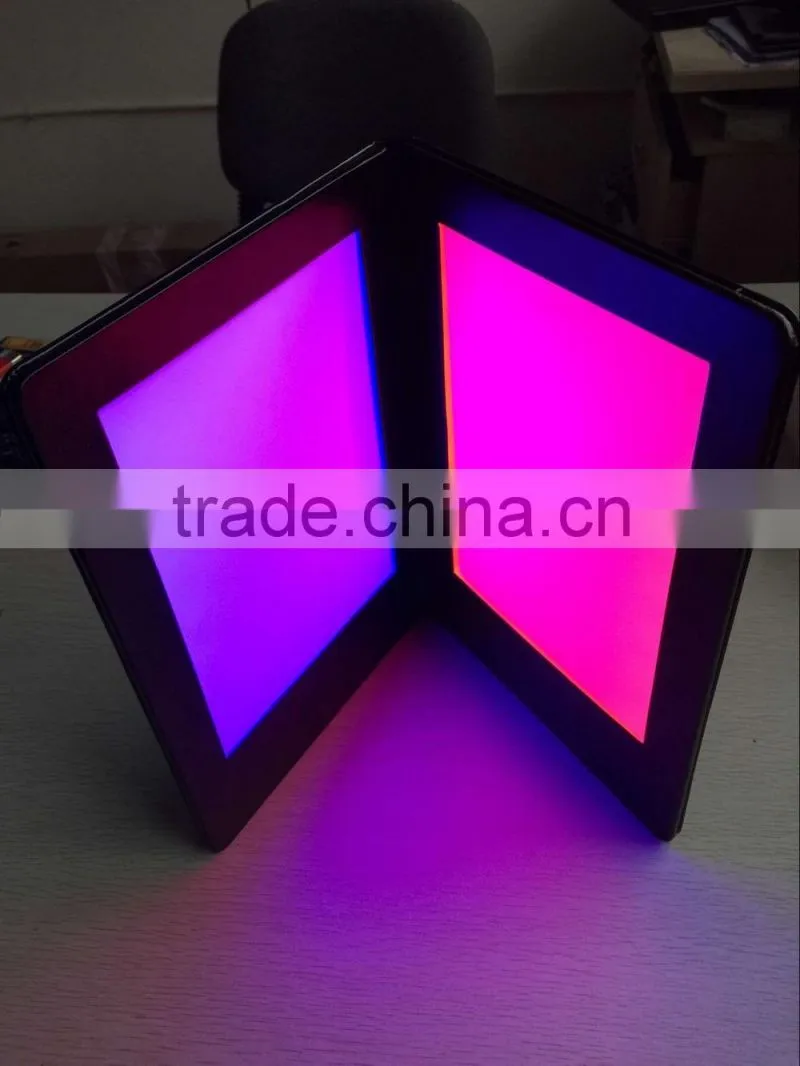 new design blue/red lighting panels led menu holder