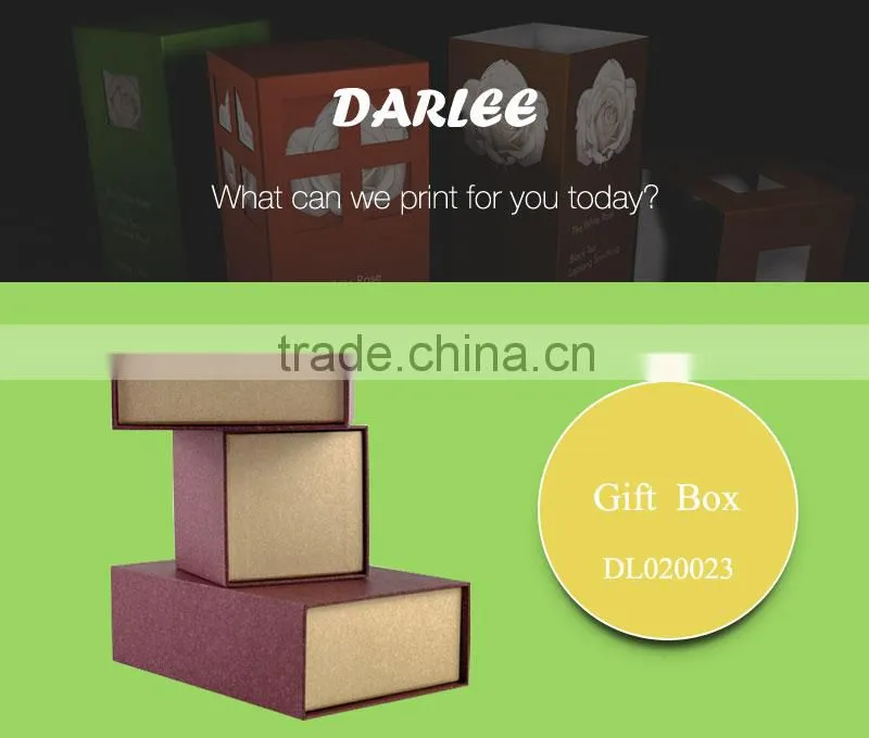 2016 Hot sale brown kraft paper drawer storage gift box