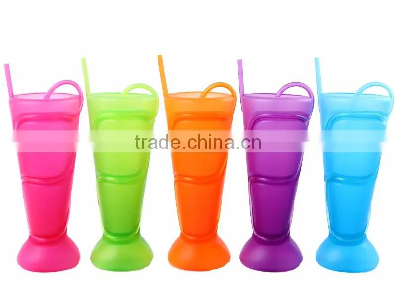 colorful food grade crazy drinking straw cup