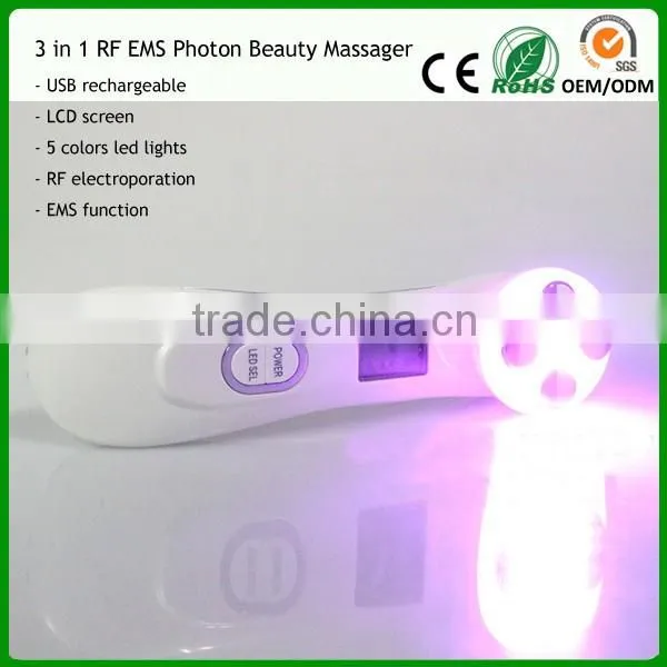 2016 new personal electrical portable RF radio frequency facial care machine for beauty salon use