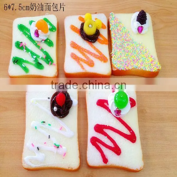 High simulation cake model / triangle artificial colorful cakes for keychain and fridge magnet