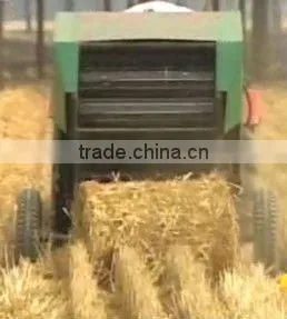 Round straw baler machine